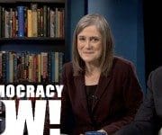 Amy Goodman & Juan Gonzalez on TV set