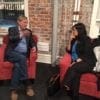 Thom Hartmann with Pramila Jayapal at Seattle Town Hall