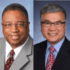 Councilmember Larry Gossett and Governor Gary Locke