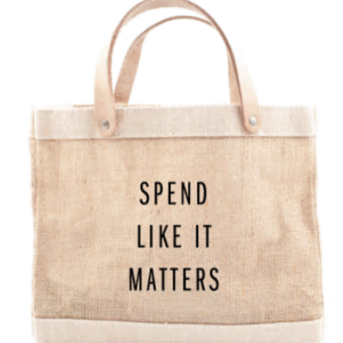 spend like it matters shopping tote