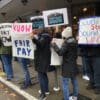 KUOW workers picket for higher wages