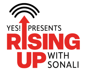 Logo graphic for the show Yes presents Rising Up with Sonlai