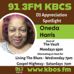 brown green white profile image with pic of Oneda Harris and info