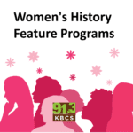 Pink red silhouettes of figures against white background