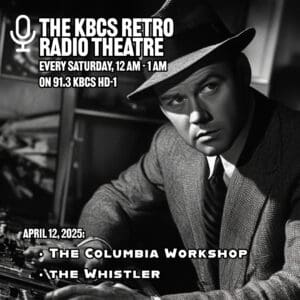 black and white photo of a gangster in a radio studio